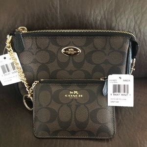 Coach pouch and keychain wallet